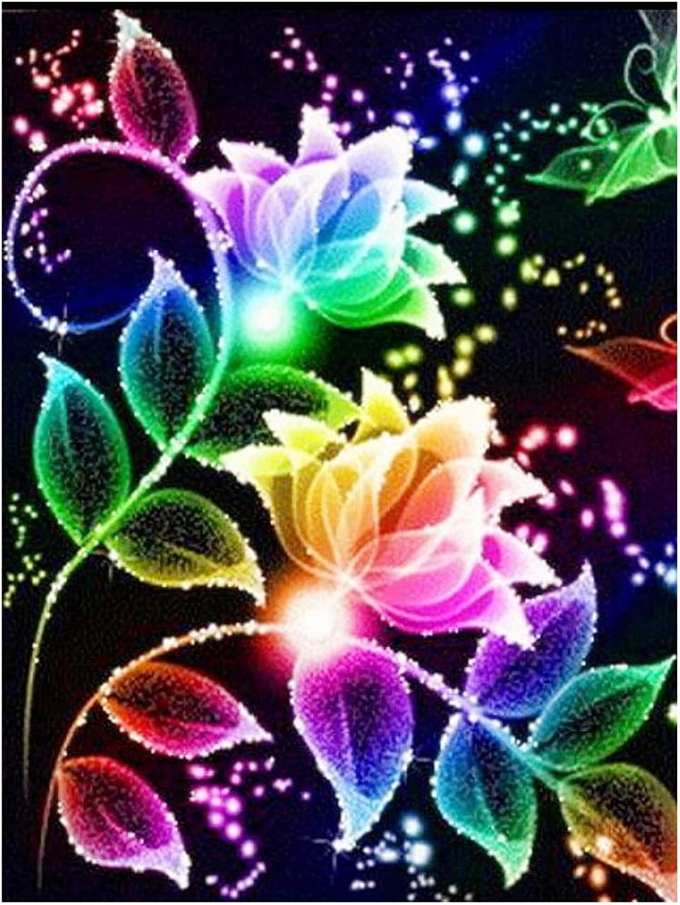 DIY 5D Diamond Painting Kits for Adults Arts Color Flower Full Square Drill Photos Rhinestone Cross Stitch by Number Kit Paint